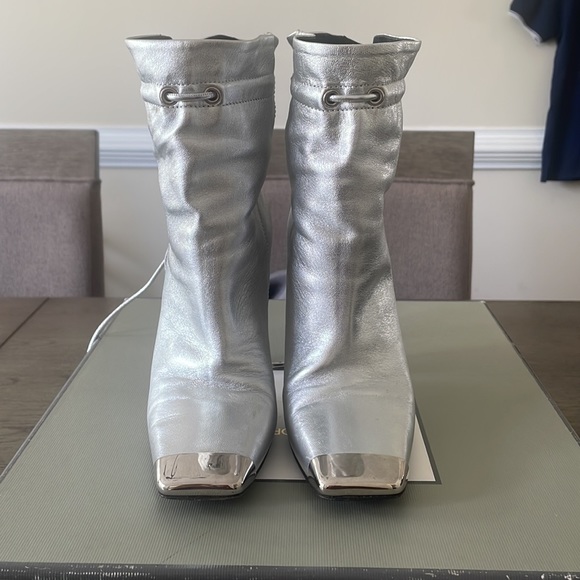 Tom Ford leather silver RARE booties - Picture 2 of 10